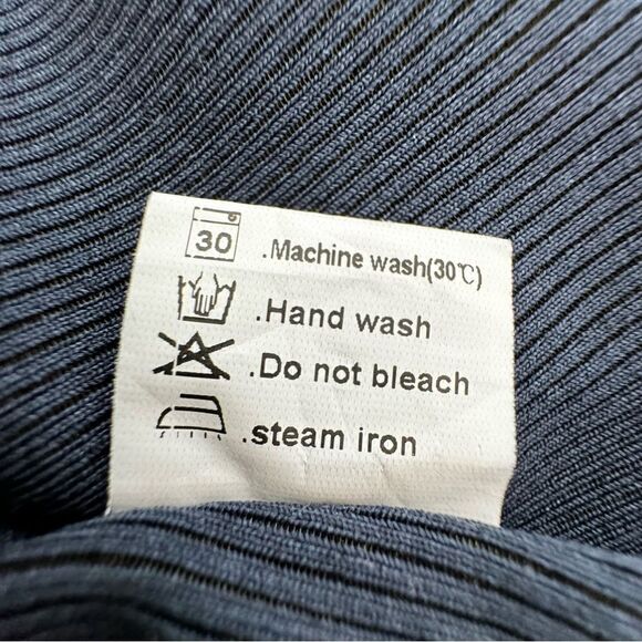 Anrabess Blue Halter Strappy Dress Circle Front Cutout SZ M - Picture 11 of 15